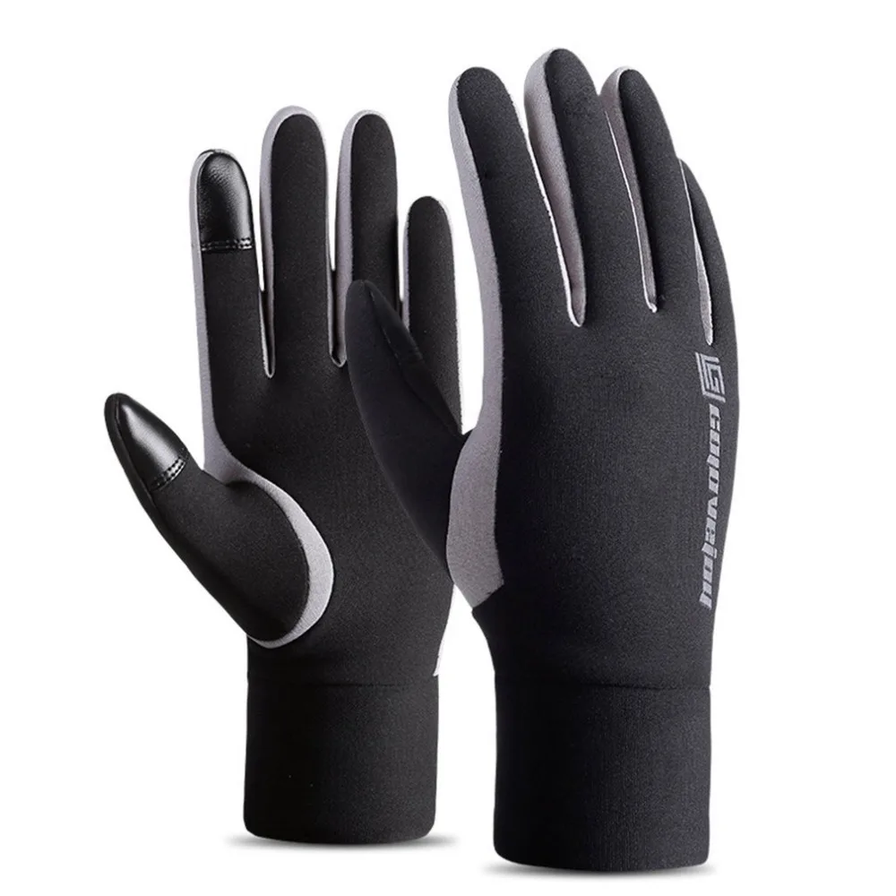 Waterproof Winter Warm Gloves Windproof Outdoor Gloves Thick Warm Mittens Touch Screen Gloves Unisex Anti-slip Design Glove Men