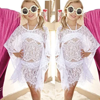 2017 Lace cut Child girl bikini 3pcs set Top+Thong+Smock overall White Hot Sale Baby girl Beach Swimsuit Swimwear Dress Outfits
2017 Lace cut Child girl bikini 3pcs set Top+Thong+Smock overall White Hot Sale Baby girl Beach Swimsuit Swimwear Dress Outfits
