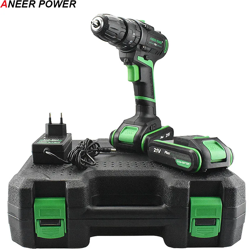High Quality 21V Impact Drill Home Diy Power Tools Lithium Battery Electric Hand Drill Battery Cordless Drill+ Deluxe Gift Box
High Quality 21V Impact Drill Home Diy Power Tools Lithium Battery Electric Hand Drill Battery Cordless Drill+ Deluxe Gift Box