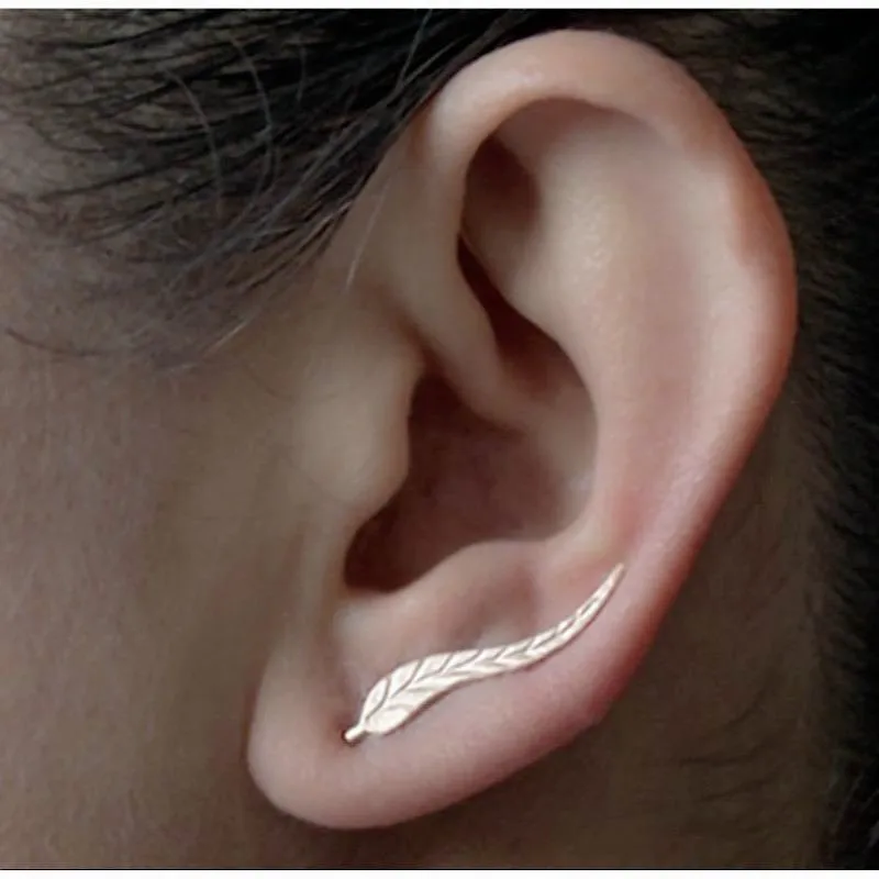 2018 Vintage Jewelry Exquisite Plated Earrings Modern Beautiful Feather Earrings Female
2018 Vintage Jewelry Exquisite Plated Earrings Modern Beautiful Feather Earrings Female