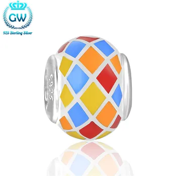 925 Sterling Silver Colorful Enamel Jewelry Charms Chain Link Bracelet Bangle European 925 Beads & Jewelry Making D168
925 Sterling Silver Colorful Enamel Jewelry Charms Chain Link Bracelet Bangle European 925 Beads & Jewelry Making D168