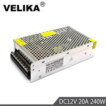 Single Output Power Supply DC12V 20A 240W Led Power Source Driver Transformer 110V 220V AC-DC 12v SMPS For Strip Light CNC CCTV
Single Output Power Supply DC12V 20A 240W Led Power Source Driver Transformer 110V 220V AC-DC 12v SMPS For Strip Light CNC CCTV
