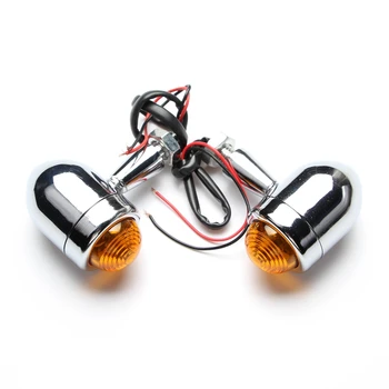 Universal Orange 1 Pair Motorcycle Turn Signal Amber Motorbike Blinker Headlight 12v Indicator lamp Bullet Chrome
Universal Orange 1 Pair Motorcycle Turn Signal Amber Motorbike Blinker Headlight 12v Indicator lamp Bullet Chrome