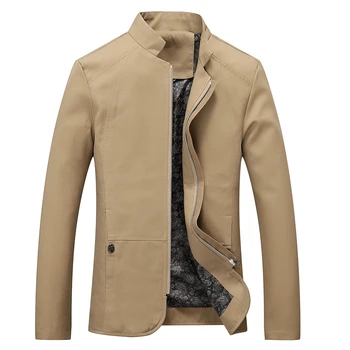 Solid Color Casual Jacket Men Autumn Slim Fit Coat Long Sleeve Standing Collar Jackets for Male Plus Size Khaki Navy J0252
Solid Color Casual Jacket Men Autumn Slim Fit Coat Long Sleeve Standing Collar Jackets for Male Plus Size Khaki Navy J0252