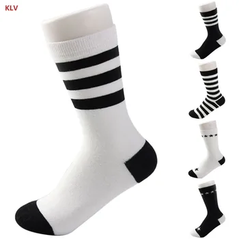 KLV 1 Pair Striped Crew Socks Cotton Hip Hop Unisex Black&White Gift Casual Fashion
KLV 1 Pair Striped Crew Socks Cotton Hip Hop Unisex Black&White Gift Casual Fashion