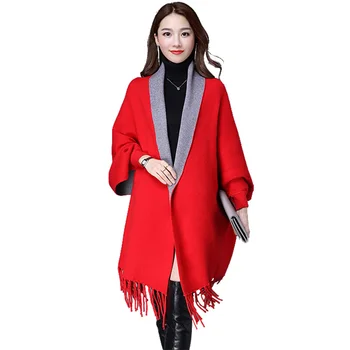 Women's Winter Poncho Tassel Sleeve Shawls and Wraps for Ladies Pashmina Shawl Winter Scarf Stoles Warm Thick Feminino Coat Wrap
Women's Winter Poncho Tassel Sleeve Shawls and Wraps for Ladies Pashmina Shawl Winter Scarf Stoles Warm Thick Feminino Coat Wrap