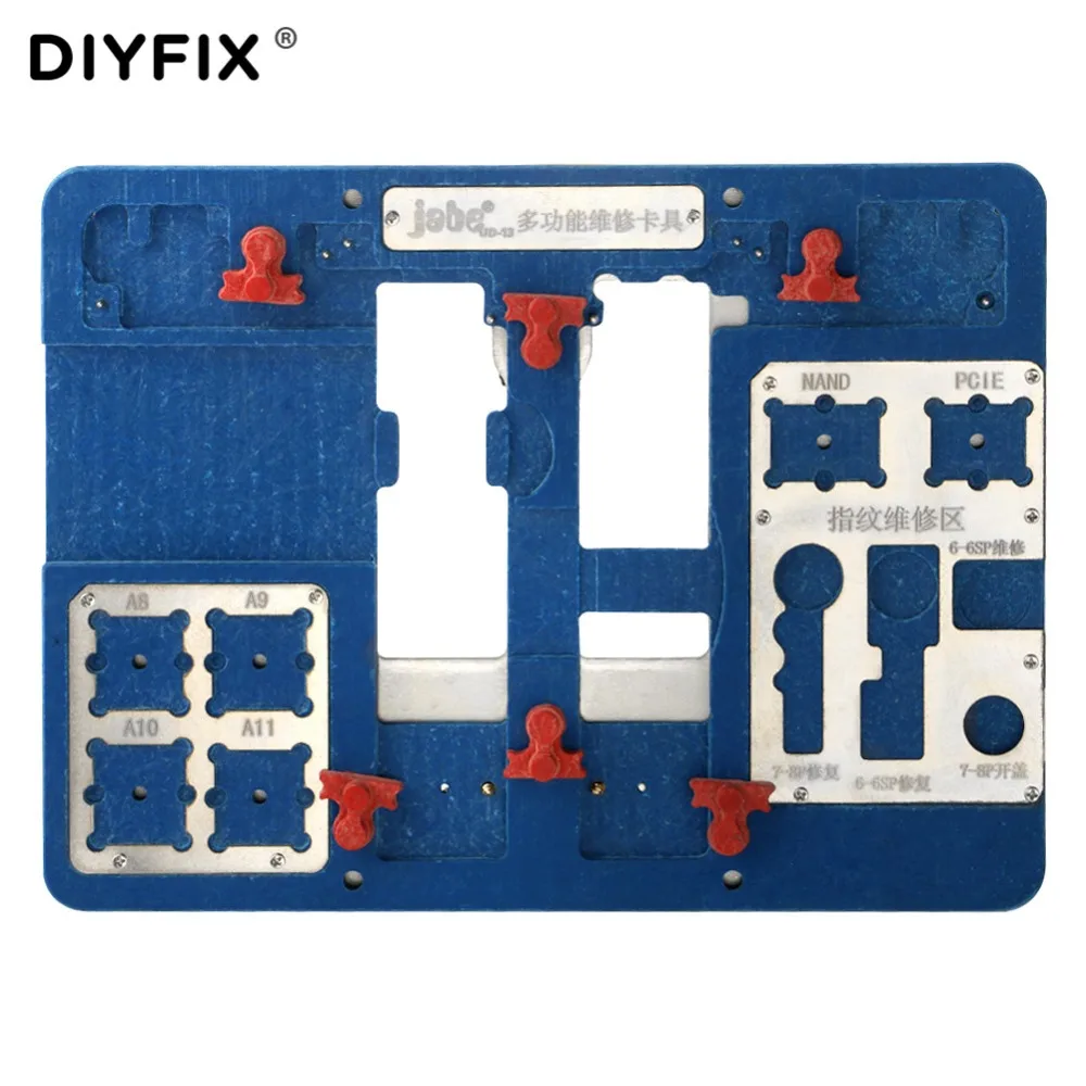 Circuit Board PCB Holder Jig Fixture for iPhone 8/8P/77P/6S/6SP/6/6P Logic Board A8 A9 A10 A11 Chip with Fingerprint Repair Tool
Circuit Board PCB Holder Jig Fixture for iPhone 8/8P/77P/6S/6SP/6/6P Logic Board A8 A9 A10 A11 Chip with Fingerprint Repair Tool