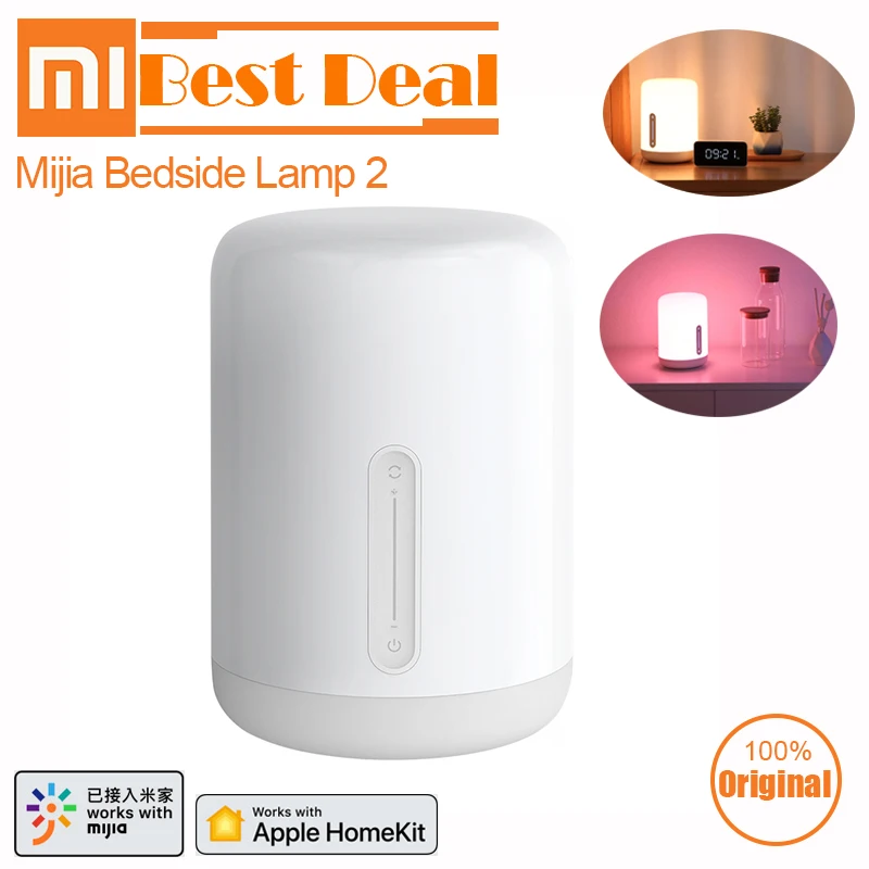 Xiaomi Mijia Bedside Lamp 2 Smart Table LED Night Light Bluetooth WiFi Touch Control mi home APP Led light For Apple HomeKit Sir
Xiaomi Mijia Bedside Lamp 2 Smart Table LED Night Light Bluetooth WiFi Touch Control mi home APP Led light For Apple HomeKit Sir