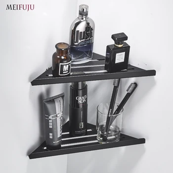MEIFUJU Single Dual Tier Bathroom Corner Shelf Shower Black 304 Stainless Steel Bathroom Shelves Wall Mounted Shampoo Shelf
MEIFUJU Single Dual Tier Bathroom Corner Shelf Shower Black 304 Stainless Steel Bathroom Shelves Wall Mounted Shampoo Shelf
