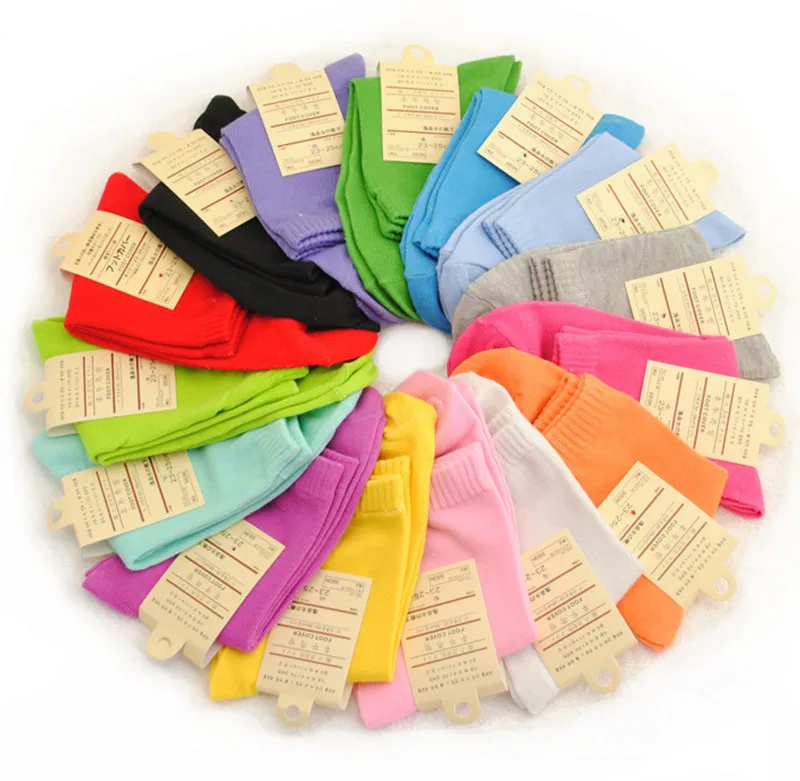Hot Sale Fashion Spring autumn winter Solid Candy pure Color Short Sock suits For 34-42 Yards Cute socks for women Good Quality
Hot Sale Fashion Spring autumn winter Solid Candy pure Color Short Sock suits For 34-42 Yards Cute socks for women Good Quality