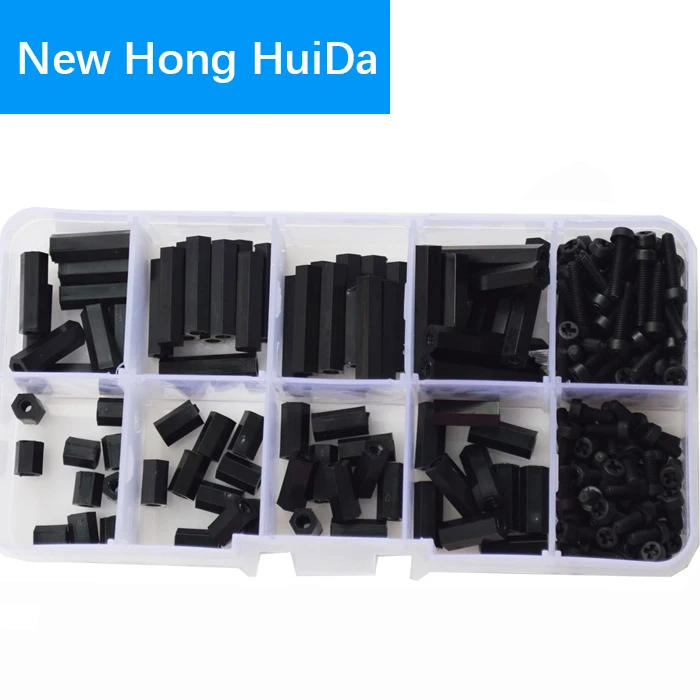 M2.5 Female Nylon Hex Standoff Plastic Thread PCB Motherboard Spacer Assortment Kit Black Quadcopter Drone ComputerCircuit Board
M2.5 Female Nylon Hex Standoff Plastic Thread PCB Motherboard Spacer Assortment Kit Black Quadcopter Drone ComputerCircuit Board