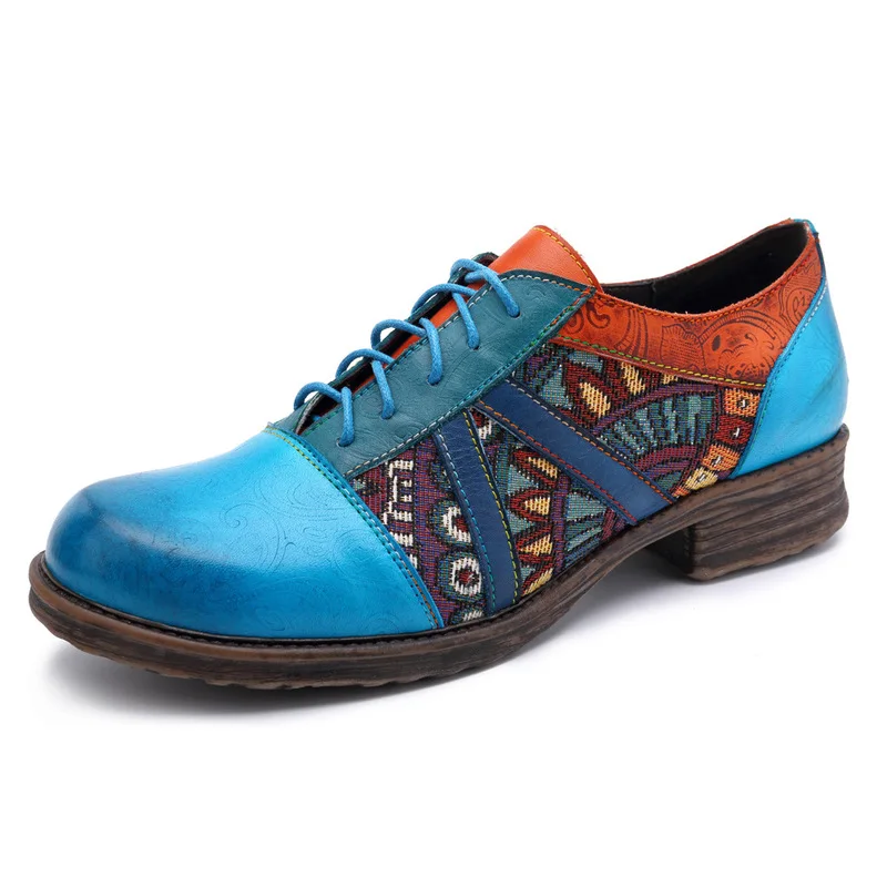 Women Retro Bohemian Flats Shoes Genuine Leather Lace-up Oxford Vintage Casual Sneakers New Summer Spring Ladies Shoes
Women Retro Bohemian Flats Shoes Genuine Leather Lace-up Oxford Vintage Casual Sneakers New Summer Spring Ladies Shoes