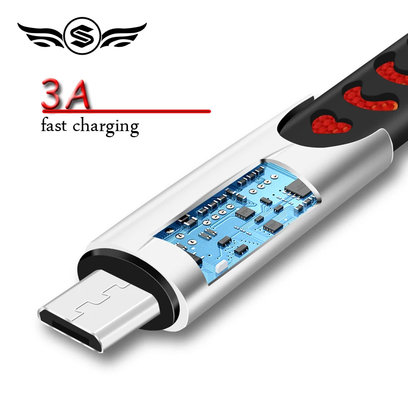 3A Quick Charge 3.0 USB Type C Cable for Xiaom Redmi Note 7 Fast Charging Micro usb Cable for Samsung S9 S10 Plus USB C
3A Quick Charge 3.0 USB Type C Cable for Xiaom Redmi Note 7 Fast Charging Micro usb Cable for Samsung S9 S10 Plus USB C