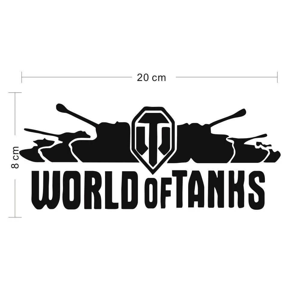 Cunymagos World Of Tanks Interesting Funny Personality Vinyl Decal Car Stickers Off Road Motorcycle Car Decorative JDM 20cm8cm (2)
