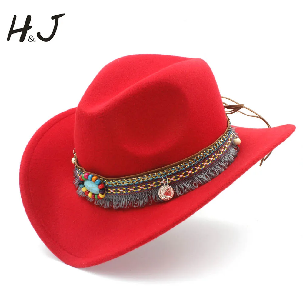 Fashion Child Wool Hollow Western Cowboy Hat Tassel Belt Kids Girl Jazz Cowgirl Sombrero Cap Size 52-54CM For 4-8 Years
Fashion Child Wool Hollow Western Cowboy Hat Tassel Belt Kids Girl Jazz Cowgirl Sombrero Cap Size 52-54CM For 4-8 Years