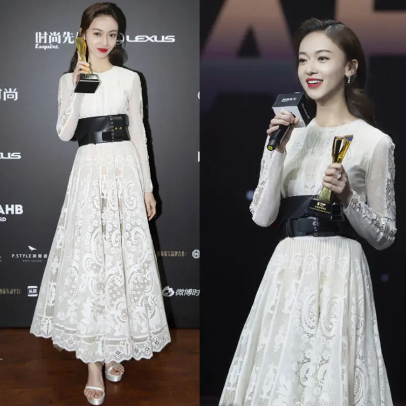 2019 Dress Sexy Wu JinYan Celebrity Elegant Hollow Out Women Lace Night Club Print O Neck Body con Party Dresses Wholesale
2019 Dress Sexy Wu JinYan Celebrity Elegant Hollow Out Women Lace Night Club Print O Neck Body con Party Dresses Wholesale