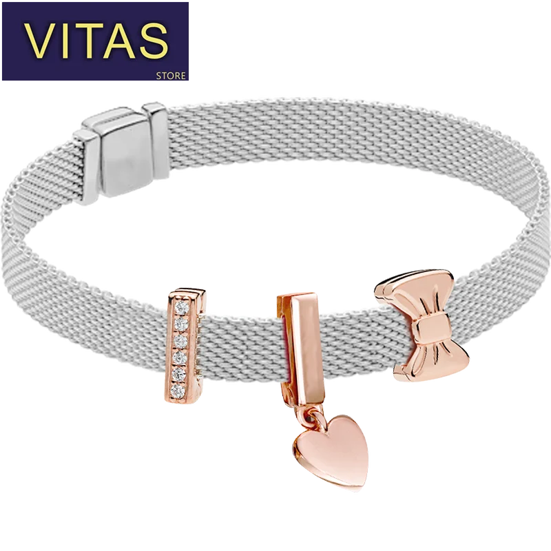 WinTion PAN S925 Sterling Silver Bracelet Rose Silver Simple Fashion Elegant Bracelet Bracelet Couple Holiday Gift 
WinTion PAN S925 Sterling Silver Bracelet Rose Silver Simple Fashion Elegant Bracelet Bracelet Couple Holiday Gift