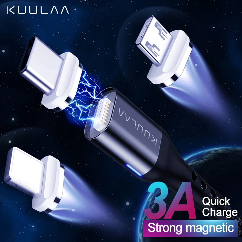 KUULAA Magnetic Cable Micro USB Type C Fast Charging Adapter For iPhone XiaoMi Huawei Charger Magnet Quick Charge USB C USB Cord
KUULAA Magnetic Cable Micro USB Type C Fast Charging Adapter For iPhone XiaoMi Huawei Charger Magnet Quick Charge USB C USB Cord