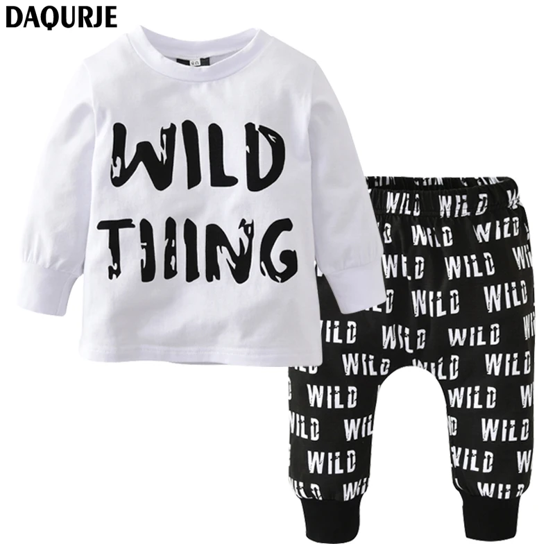 DAQURJE Autumn Newborn Baby Boy Clothes Long Sleeved T-shirt + pants Wild Tiiing Kids Children infant toddler clothing sets
DAQURJE Autumn Newborn Baby Boy Clothes Long Sleeved T-shirt + pants Wild Tiiing Kids Children infant toddler clothing sets