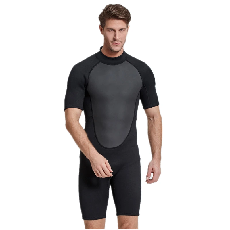 Mens Short Wetsuit 2mm One-piece Keep Warm Neoprene Nylon Sun Protection for Snorkeling Surfing Diving Scuba Diving Spearfishing 
Mens Short Wetsuit 2mm One-piece Keep Warm Neoprene Nylon Sun Protection for Snorkeling Surfing Diving Scuba Diving Spearfishing