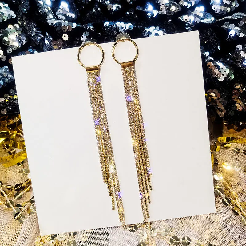 LUBOV Luxury Gold Silver Color Metal Long Chain Tassel Drop Earrings Punk Style Women Dangle Earrings Party Jewelry Gift New
LUBOV Luxury Gold Silver Color Metal Long Chain Tassel Drop Earrings Punk Style Women Dangle Earrings Party Jewelry Gift New