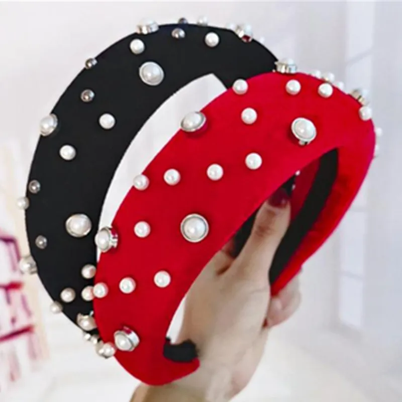 Red Padded Headband Pearls for Women Retro Thick Velvet Headband Adults Show Head Band Hairband Wide Women Pearls Headband
Red Padded Headband Pearls for Women Retro Thick Velvet Headband Adults Show Head Band Hairband Wide Women Pearls Headband