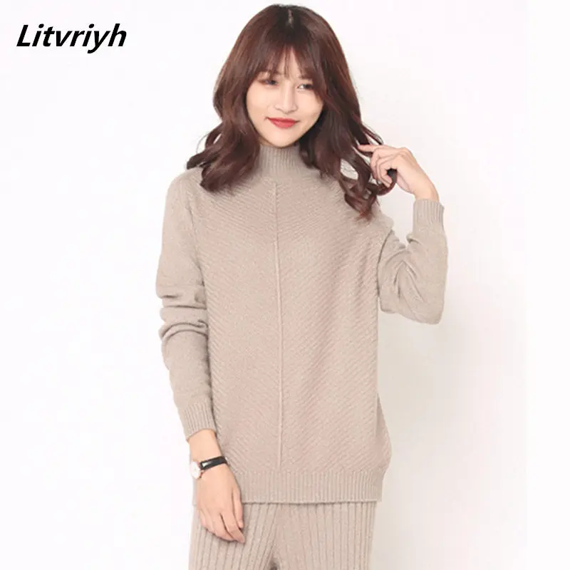 Litvriyh new cashmere knitted sweater women sweaters and pullovers long sleeve half high neck female pullover women knitted top
Litvriyh new cashmere knitted sweater women sweaters and pullovers long sleeve half high neck female pullover women knitted top