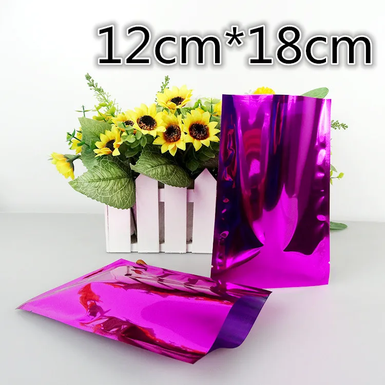 12*18cm Purple Aluminum Foil Coffee Packaging Bag 100Pcs Heat Seal Mylar Foil Pouch Plain Pocket For Food Tea Storage Vacuum Bag
12*18cm Purple Aluminum Foil Coffee Packaging Bag 100Pcs Heat Seal Mylar Foil Pouch Plain Pocket For Food Tea Storage Vacuum Bag