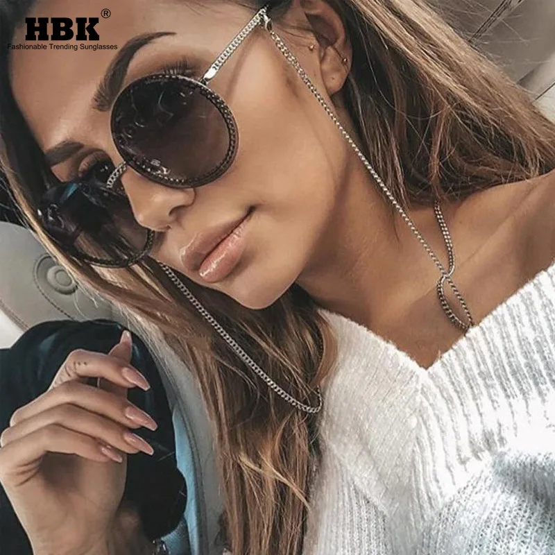 Luxury Fashion Round Sunglasses Women Vintage Retro Brand Designer Chain Metal Frame Shade Sun Glasses for Female Eyewear Men
Luxury Fashion Round Sunglasses Women Vintage Retro Brand Designer Chain Metal Frame Shade Sun Glasses for Female Eyewear Men