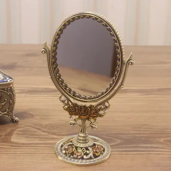 European retro vanity mirror bathroom bedroom bronze make up mirror creative metal double-sided decorative mirror wx8230930
European retro vanity mirror bathroom bedroom bronze make up mirror creative metal double-sided decorative mirror wx8230930