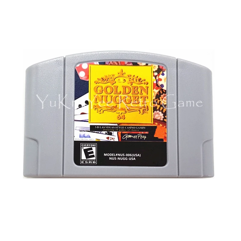 Golden Nugget 64 Video Game Accessories Memory Cartridge Card for 64 Bit Console US NTSC Version N115
Golden Nugget 64 Video Game Accessories Memory Cartridge Card for 64 Bit Console US NTSC Version N115