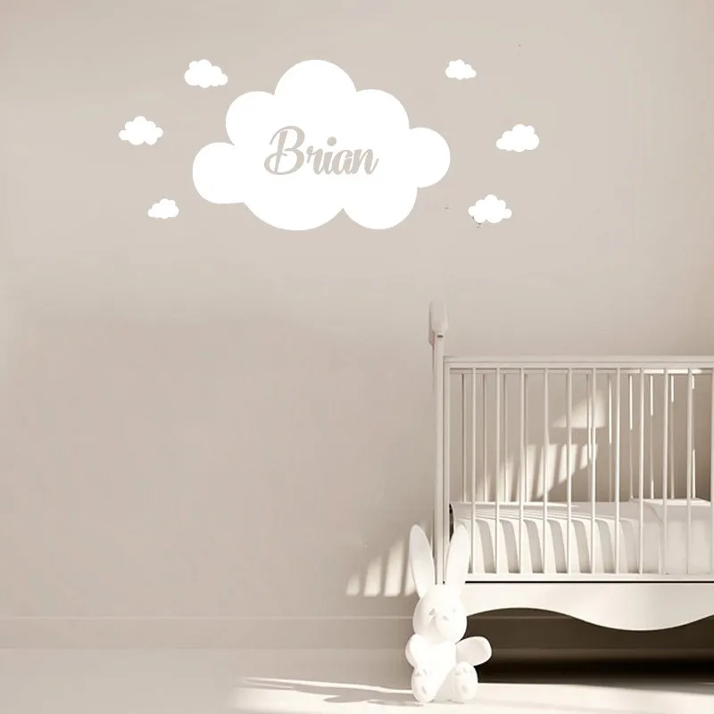 Clouds Custom Name Personalized Name Wall Sticker Vinyl Art Removable Ornament Decoration For Kids Children Poster Mural LX152
Clouds Custom Name Personalized Name Wall Sticker Vinyl Art Removable Ornament Decoration For Kids Children Poster Mural LX152