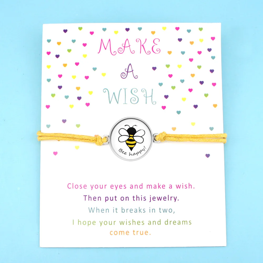 Friendship Engagement Bridesmaid Wedding Graduation Mother's Mom Gift Make a Wish Bees Honey Bee Charm Bracelets for Women
Friendship Engagement Bridesmaid Wedding Graduation Mother's Mom Gift Make a Wish Bees Honey Bee Charm Bracelets for Women