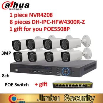 Dahua Surveillance system one Video Recorder NVR4208 , eight IPC-HFW4300R-Z 2.8mm ~12mm varifocal motorized lens, one poe switch
Dahua Surveillance system one Video Recorder NVR4208 , eight IPC-HFW4300R-Z 2.8mm ~12mm varifocal motorized lens, one poe switch