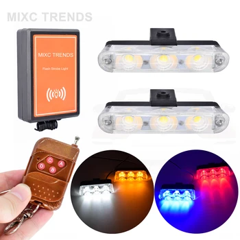 Wireless Remote Strobe Led Ambulance Police Light 12V 2x3 Leds Emergency Flashing Warning Light for Car Truck Firemen Lights
Wireless Remote Strobe Led Ambulance Police Light 12V 2x3 Leds Emergency Flashing Warning Light for Car Truck Firemen Lights