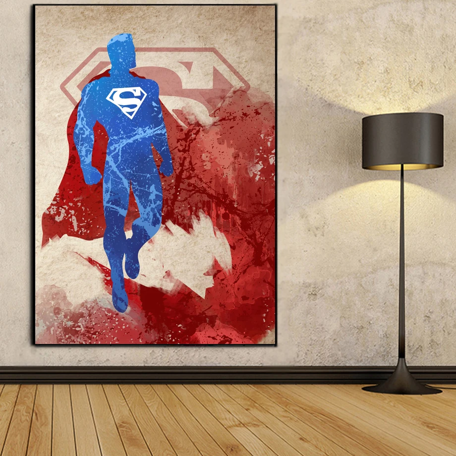 Superhero SuperMan Watercolor Nordic Poster And Print Wall Art Canvas Painting Wall Pictures For Living Room Bedroom Home Decor
Superhero SuperMan Watercolor Nordic Poster And Print Wall Art Canvas Painting Wall Pictures For Living Room Bedroom Home Decor