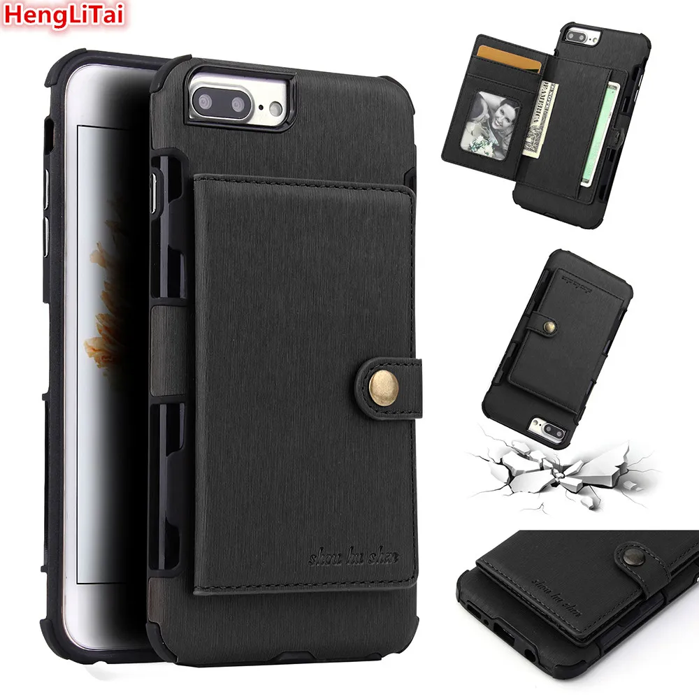 HengLiTai Wire drawing Pattern Wallet Case Multi Card Holders Case Cover For iphone 6splus/7plus/8plus metal button Phone Shells
HengLiTai Wire drawing Pattern Wallet Case Multi Card Holders Case Cover For iphone 6splus/7plus/8plus metal button Phone Shells