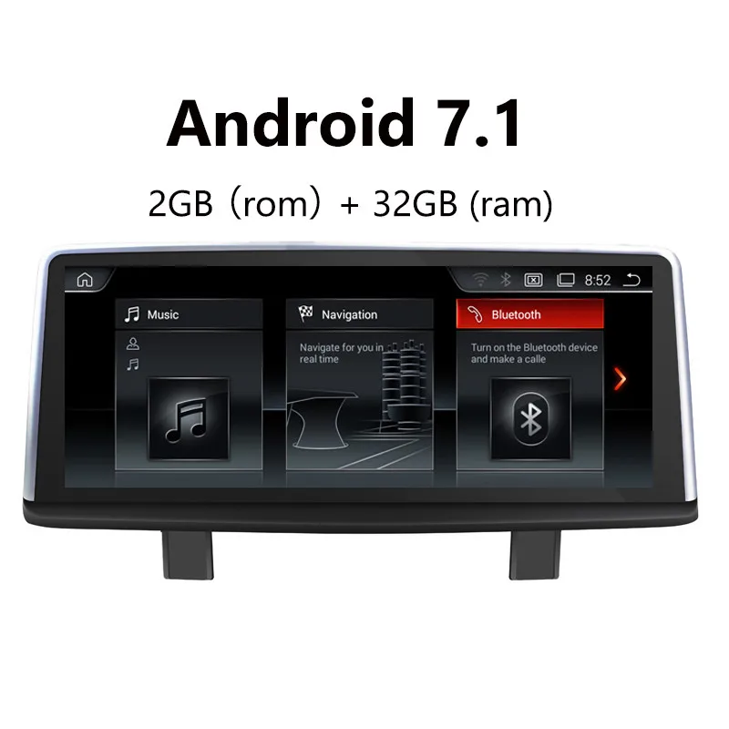Android 7 1 автомобильный мультимедийный плеер GPS навигация для BMW X1 F48 2016 2017 с Bluetooth DVD SD