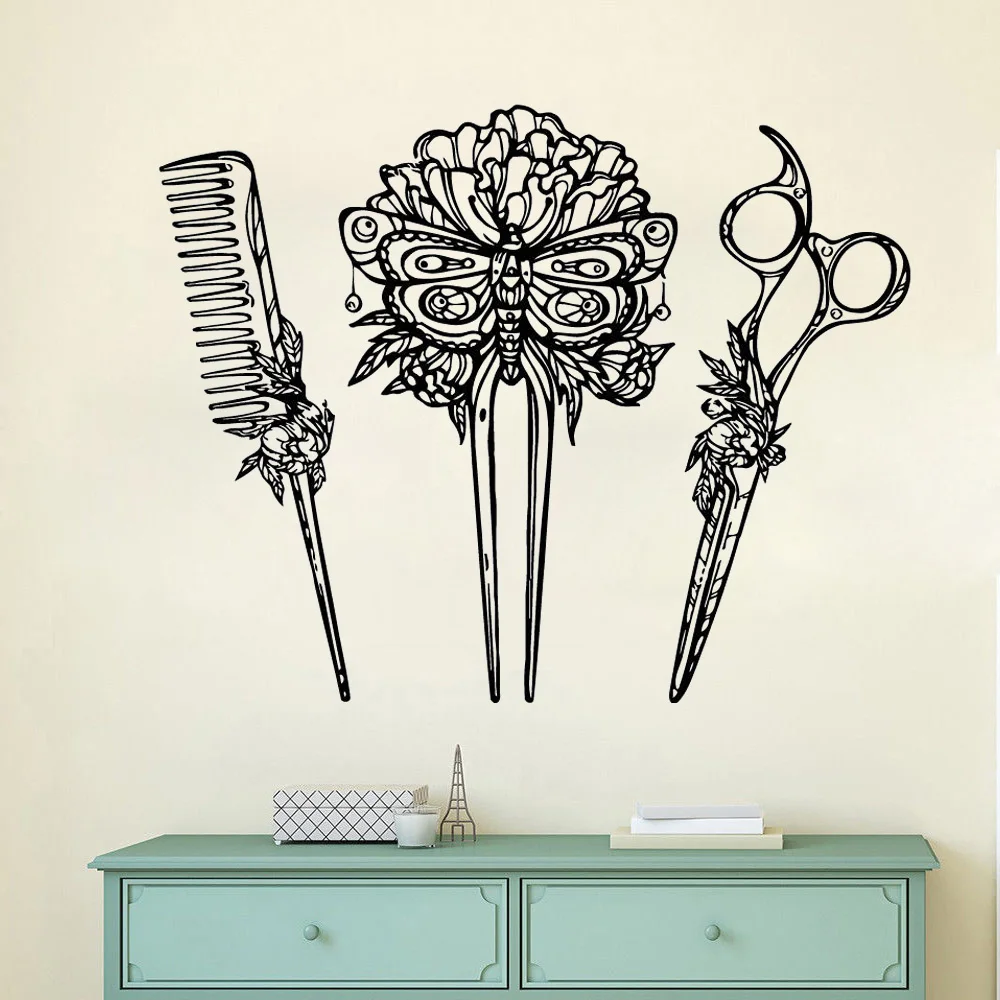 Art Salon Sticker Hair Salon Wall Decorative Room Removeable Shop Windows Door Decor Beauty Salon Haircuts Decal Poster LY48 
Art Salon Sticker Hair Salon Wall Decorative Room Removeable Shop Windows Door Decor Beauty Salon Haircuts Decal Poster LY48