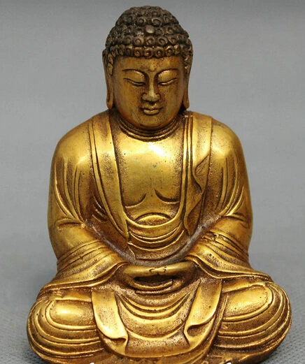 006259 Folk Tibet Tibetan Copper Bronze Gilt Sakyamuni Joss Shakyamuni Buddha Statue
006259 Folk Tibet Tibetan Copper Bronze Gilt Sakyamuni Joss Shakyamuni Buddha Statue