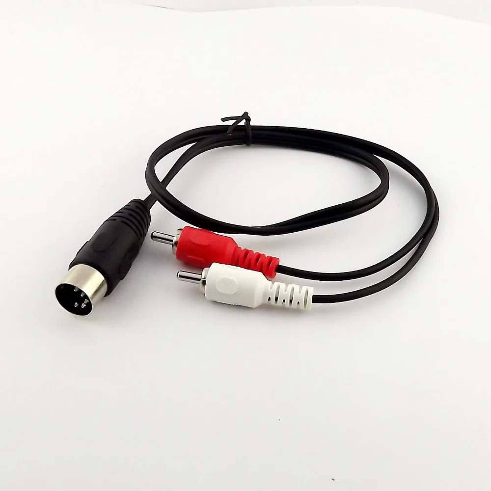 10pcs 5 Pin DIN Male Plug to 2RCA Male Plugs Converter Audio Connector Cable 50cm
10pcs 5 Pin DIN Male Plug to 2RCA Male Plugs Converter Audio Connector Cable 50cm
