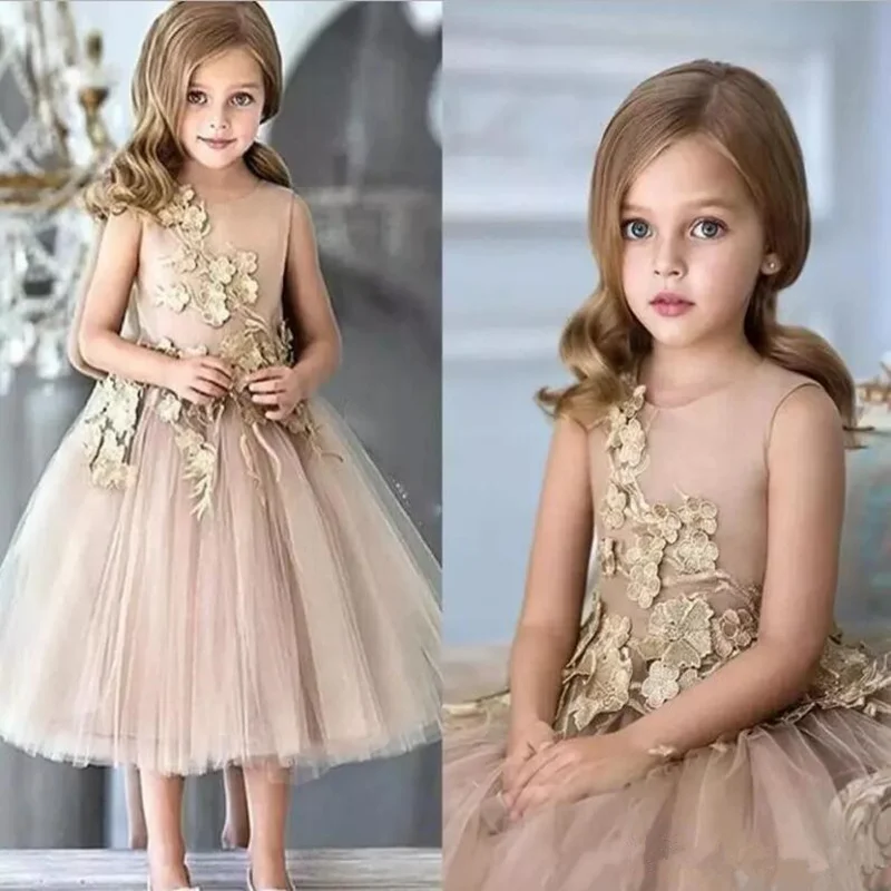Luxurious Gold Sequins Flower Girl Dresses Applique Tulle Girls Birthday Banquet Pageant Dress O-Neck Party Flower Girl Dresses
Luxurious Gold Sequins Flower Girl Dresses Applique Tulle Girls Birthday Banquet Pageant Dress O-Neck Party Flower Girl Dresses
