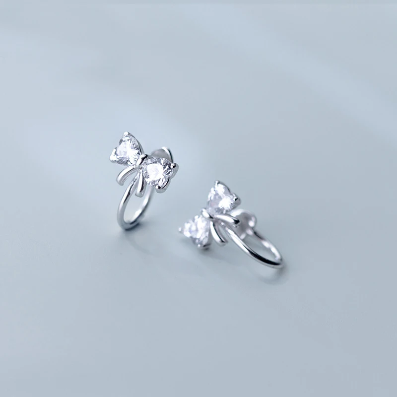 MloveAcc Authentic 100% 925 Sterling Silver Ears Clip Bowknot Dazzling CZ Ears Clip for Women Sterling Silver Jewelry Gift
MloveAcc Authentic 100% 925 Sterling Silver Ears Clip Bowknot Dazzling CZ Ears Clip for Women Sterling Silver Jewelry Gift
