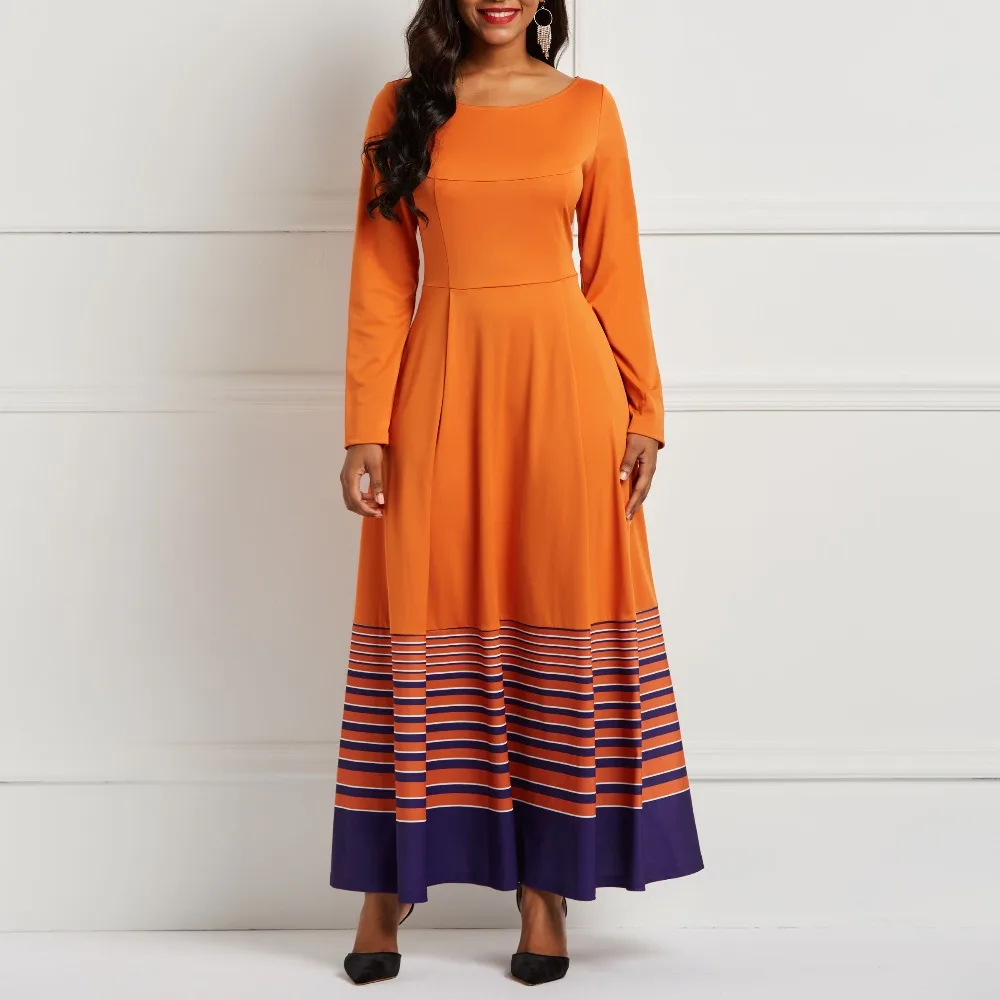 Women Maxi Dresses Casual Yellow Stripe Pocket Print Spring Long Sleeve Female Elegant Fashion Office Ladies Workwear Dress
Women Maxi Dresses Casual Yellow Stripe Pocket Print Spring Long Sleeve Female Elegant Fashion Office Ladies Workwear Dress