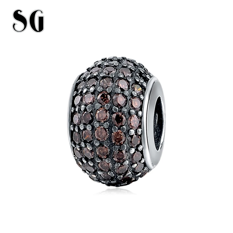Hot sale Silver 925 Original Brown Zircon beads Fit Authentic pandora Charms Antique Pendant jewelry accessories free shipping
Hot sale Silver 925 Original Brown Zircon beads Fit Authentic pandora Charms Antique Pendant jewelry accessories free shipping