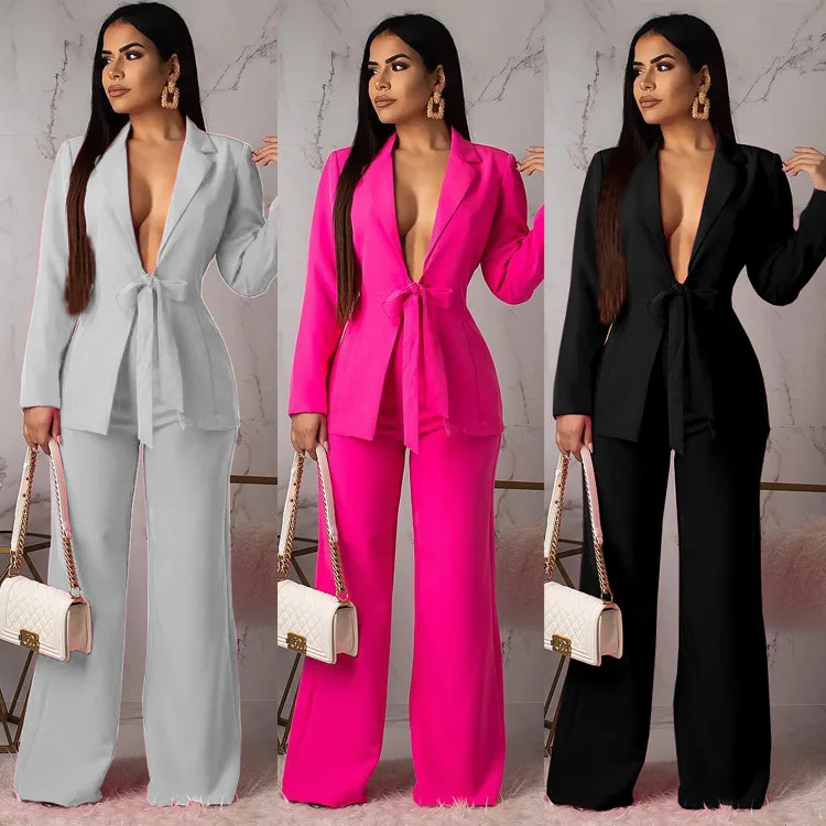 New Fashion Solid Ladies Suit Women Suits Office Sets Casual Blazer and Pants Set Formal Plus Size Two Piece Set
New Fashion Solid Ladies Suit Women Suits Office Sets Casual Blazer and Pants Set Formal Plus Size Two Piece Set