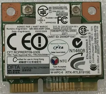 Realtek RTL8191se half PCI-E wireless wifi card FRU 43Y6553 for IBM Lenove Thinkpad X200S X201 802.11BGN
Realtek RTL8191se half PCI-E wireless wifi card FRU 43Y6553 for IBM Lenove Thinkpad X200S X201 802.11BGN