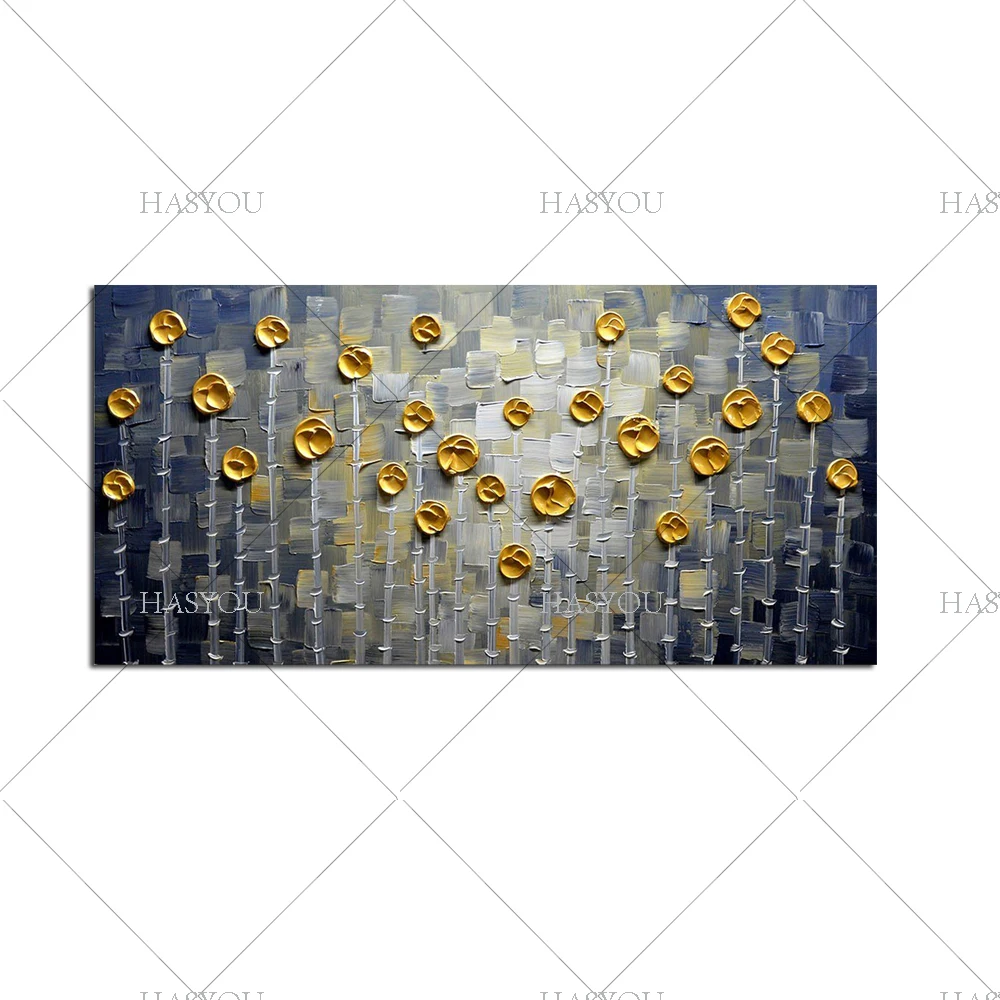 large Hand Painted Abstract Flower Oil Painting Handmade Acrylic gold flower tree Painting on Canvas Wall Art picture Home Decor 
large Hand Painted Abstract Flower Oil Painting Handmade Acrylic gold flower tree Painting on Canvas Wall Art picture Home Decor
