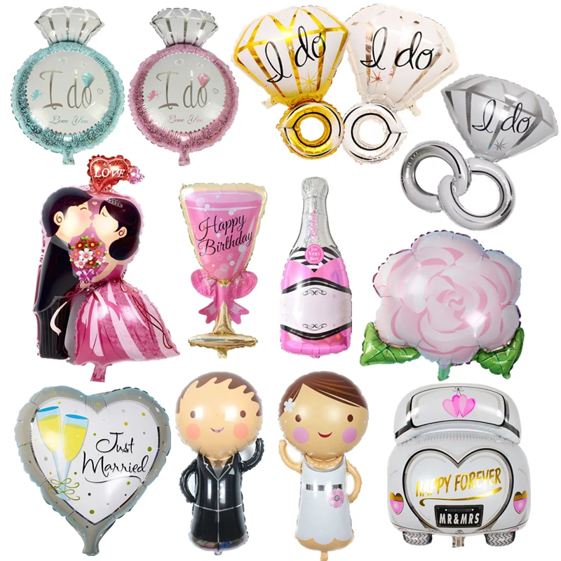 1pc Groom Bride Wedding Dress Foil Balloon Marriage Decoration Balloons for Romantic Wedding Engagement Bridal Party Supplies
1pc Groom Bride Wedding Dress Foil Balloon Marriage Decoration Balloons for Romantic Wedding Engagement Bridal Party Supplies