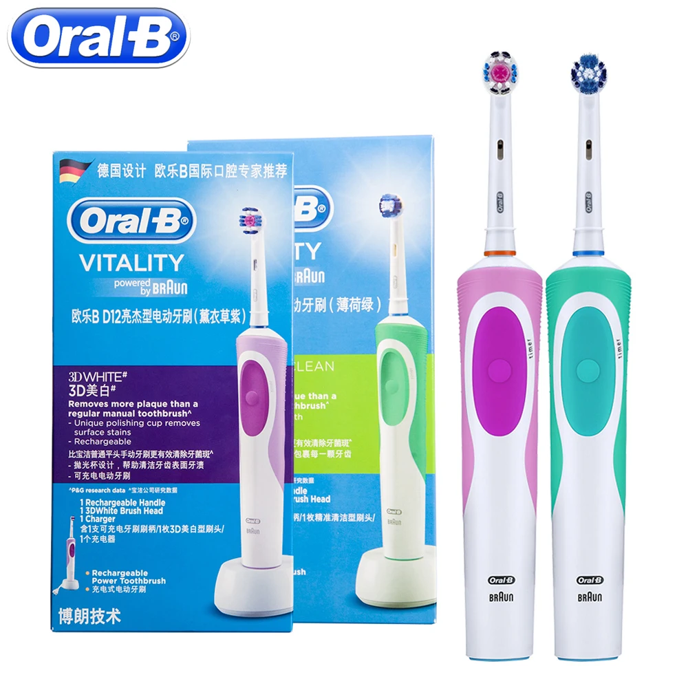 Oral B Electric Toothbrush Rechargeable Vitality Adult Toothbrush or Replacement Teeth Brush Heads Imported from German
Oral B Electric Toothbrush Rechargeable Vitality Adult Toothbrush or Replacement Teeth Brush Heads Imported from German
